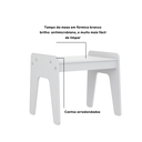 Ver mais imagens de Conjunto Infantil 3 Pecas 1 Mesa com 2 Banquinhos Branco