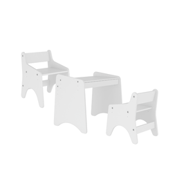 Conjunto Infantil 3 Pecas 1 Mesa 2 Cadeiras Com Regulagem  - 2