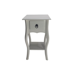 Mesa de Cabeceira Florence 1 Gaveta Off White
