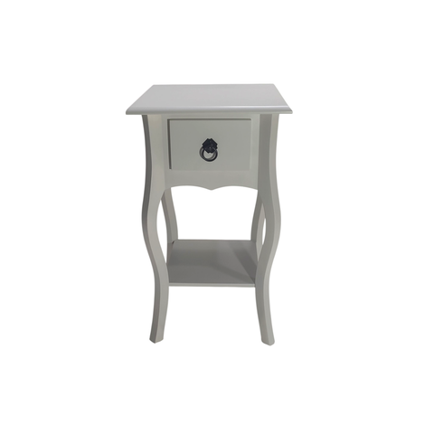 Mesa de Cabeceira Florence 1 Gaveta Off White