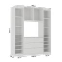 Ver imagem 3 de Guarda Roupa Planejado 4 Portas 3 Gavetas 4 Peças Hera CabeCasa MadeiraOriginals Algodão