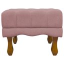 Ver imagem 5 de Kit 2 Puffs Decorativos Duque Retangular Bouclé Premium Capitonê - Bege Buclê