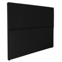 Ver imagem 1 de Cabeceira Estofada para Cama Luxo Lisa Clean Corino Rbl:casal Tradicional/preto