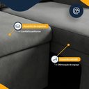 Ver imagem 7 de Sofá Retrátil e Reclinável 2 Lugares Espuma Fibra Siliconada Londrina 160 cm