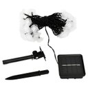 Ver imagem 2 de Grinalda Cordão Luzes Solares Rosas Dourada Jardim 20 Leds