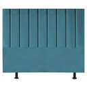 Ver imagem 2 de Cabeceira Estofada Cama Casal Queen Size 160 Cm Taís Suede Azul Turquesa