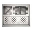 Ver imagem 1 de Calha Quadrada P/ Varanda Gourmet 48 cm Escorredor Inox Talheres Technox