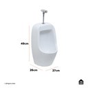 Ver imagem 7 de Mictorio com Sifão Integrado Berilo Pingoo.casa - Branco