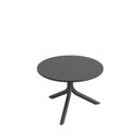 Ver imagem 1 de Mesa Redonda de Apoio Livy Aurah 60x43cm Preta Polipropileno Plaxmetal