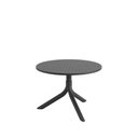 Ver imagem 4 de Mesa Redonda de Apoio Livy Aurah 60x43cm Preta Polipropileno Plaxmetal