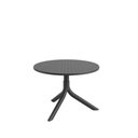 Ver imagem 3 de Mesa Redonda de Apoio Livy Aurah 60x43cm Preta Polipropileno Plaxmetal