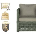 Ver imagem 4 de Mesa e 3 Poltronas Madri Corda Náutica Estofado 8 Trama Verde