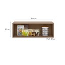 Ver imagem 3 de Armário Geladeira 80cm 1 Porta Etna Carvalho Oak Off White - Ssx Multicoisas