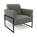 Ver imagem 4 de Sofá Namoradeira com Poltrona Base Industrial Alta Preto Marisa Suede D03 - D’Rossi Grafite