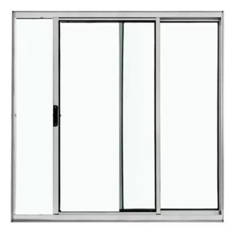 Janela Vitro 2 Folhas 80x80 sem Grade Brilhante