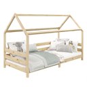 Ver imagem 6 de Cama Montessoriana Madeira Maciça Casa com Estrado Fina Natural Idimex