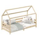 Ver imagem 7 de Cama Montessoriana Madeira Maciça Casa com Estrado Fina Natural Idimex