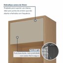 Ver imagem 6 de Cozinha 11 Peças Condessa com Vidro Canto Torre Quente 100% MDF Bege/Carvalho Greige