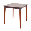 Ver imagem 1 de Mesa Tramontina Diana 70x70 cm em Polipropileno Camurça com Pernas de Madeira Eucalipto