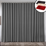 Cortina Blackout Tecido 6,00x2,80 Bloqueia 100% da Luz - Cinza - 1