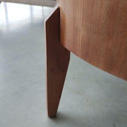 Conjunto Mesa de Centro Anna com Tampo Off White e Pés em Madeira - 12