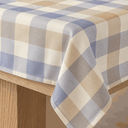 Ver imagem 4 de Toalha de Mesa Xadrez Impermeável Limpa Fácil Poli-Bambu:1,60m x 2,10m 4 a 6 Lugares