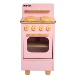Fogão Infantil de Madeira Rosa Fabrink
