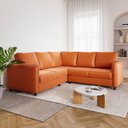 Ver imagem 2 de Sofá de Canto Orquídea 5 Lugares em Veludo CabeCasa MadeiraOriginals