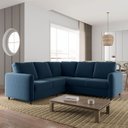 Ver imagem 2 de Sofá de Canto Orquídea 5 Lugares em Veludo CabeCasa MadeiraOriginals