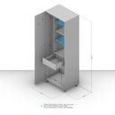 Ver imagem 5 de Armário Multiuso com Gaveta e Rodízios Londrina 