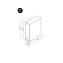 Ver imagem 2 de Porta Tempero Inox Fixação na Base ou Lateral Masutti Copat 4679 - 140 X 500 X 300 Mm