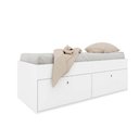 Ver imagem 3 de Cama Solteiro 82,2cm com Espaço para Armazenamento 2 Portas Cor:branco