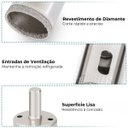 Ver imagem 5 de Serra Copo Diamantada Refrigerada 25mm Porcelanato Vidro Mármore | 03 Un