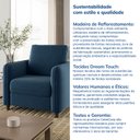 Ver imagem 7 de Poltrona em Veludo Orquídea CabeCasa MadeiraOriginals Azul