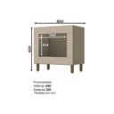 Ver imagem 4 de Gabinete de Cozinha Modulado Balcão Connect P/ Forno Embutir Duna/cristal - Henn