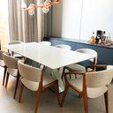 Ver imagem 2 de Cadeira para Mesa de Jantar Cyndi 53cm Madeira Maciça com Braça |linho Off White - Sallar Home