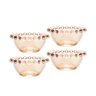 Conjunto 4 Bowls Pearl de Cristal Âmbar 9cm 28230 Wolff - 1