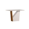 Conjunto Sala de Jantar Mesa Veneza 120x80 com 4 Cadeiras Amanda Ype/off White/veludo Nude - Nc - 3
