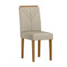 Conjunto Sala de Jantar Mesa Veneza 120x80 com 4 Cadeiras Amanda Ype/off White/veludo Nude - Nc - 5