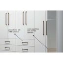 Ver imagem 3 de Guarda Roupa 8 Portas (2 C/ Espelho) e 6 Gavetas C/ Pés Master 8.6 Jatobá/areia - Santos Andirá