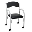 Ver imagem 1 de Cadeira de Escritório Aproximação com Rodízios Daniela