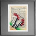 Ver imagem 1 de Quadro Pernas Dorothy - Mágico Oz 33x24cm:madeira Branca