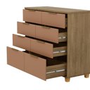 Ver imagem 3 de Cômoda Dubai Intense 121cm 6 Gavetas e 2 Gavetões - Nature/ Camarim Vila Rica