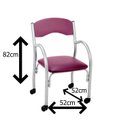 Ver imagem 3 de Cadeira de Escritório Aproximação com Rodízios Daniela