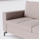 Ver imagem 4 de Sofá 3 Lugares Living Fixo Viena com Chaise 2,40m em Bouclé:champagne