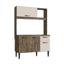 Ver imagem 2 de Cozinha Compacta 4 Portas 1 Gaveta 1 Nicho Katy  Móveis