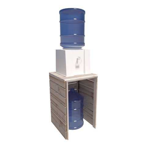 Porta Gás Madeira Pinus Inteligente Decoração Casa Technox