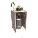 Ver imagem 3 de Porta Gás Madeira Pinus Inteligente Decoração Casa Technox