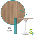 Ver imagem 4 de Mesa Saarinen Lateral - Louro Freijó - 50