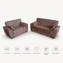 Ver imagem 3 de Conjunto de Sofas 2 e 3 Lugares Berlim Castor Masterflex